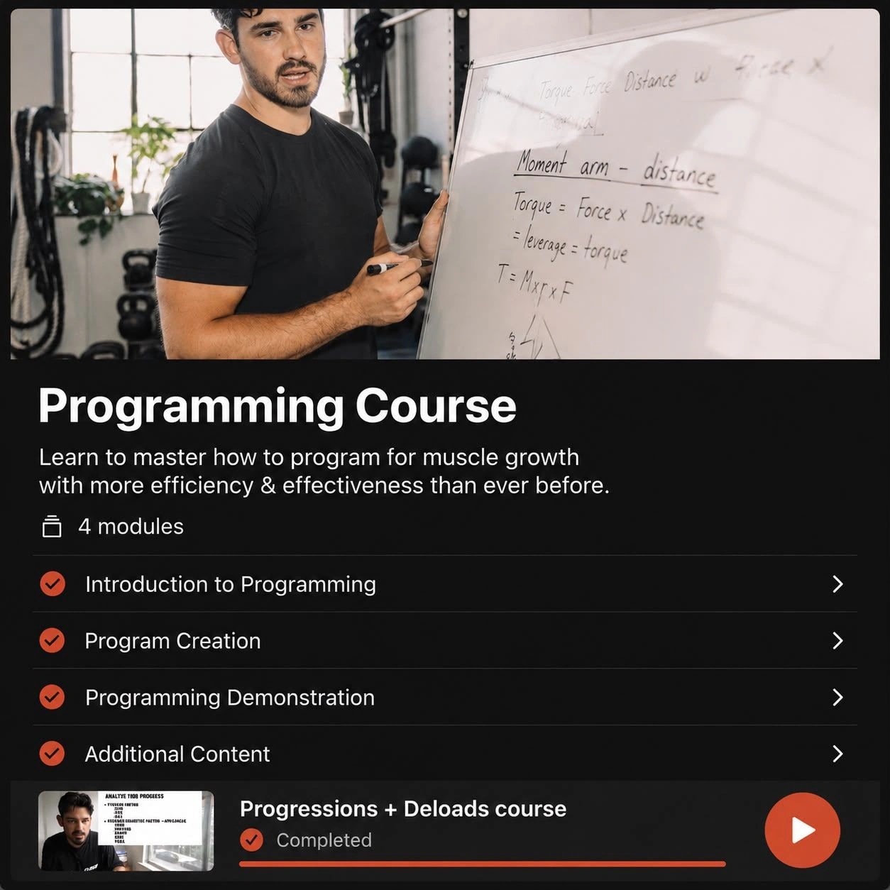 Applied Science-Based Hypertrophy, Anatomy & Biomechanics, by Ben Yanes certificate